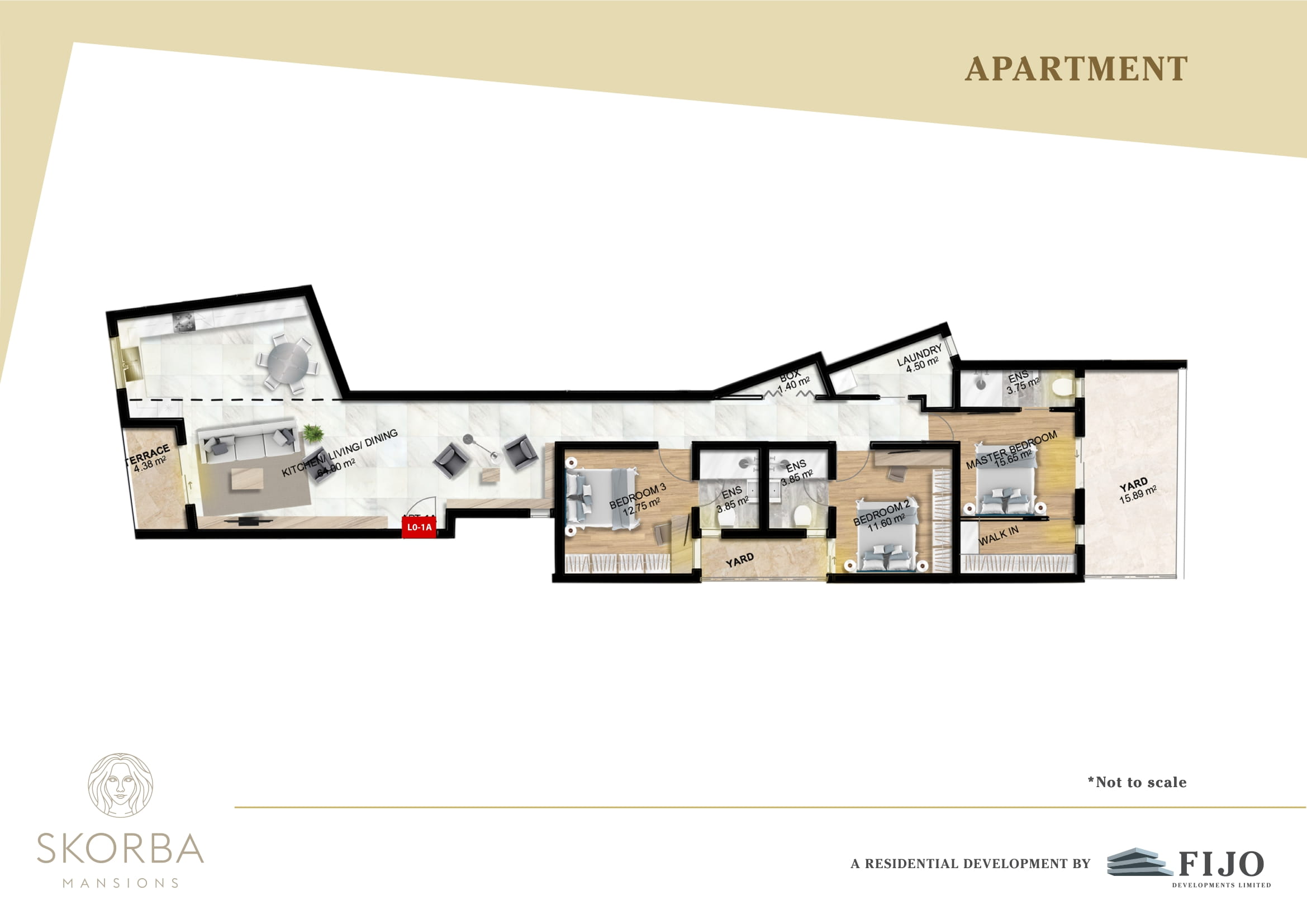 New Apartment for sale Żebbiegħ Malta LEVEL 0 APARTMENT 1A-1