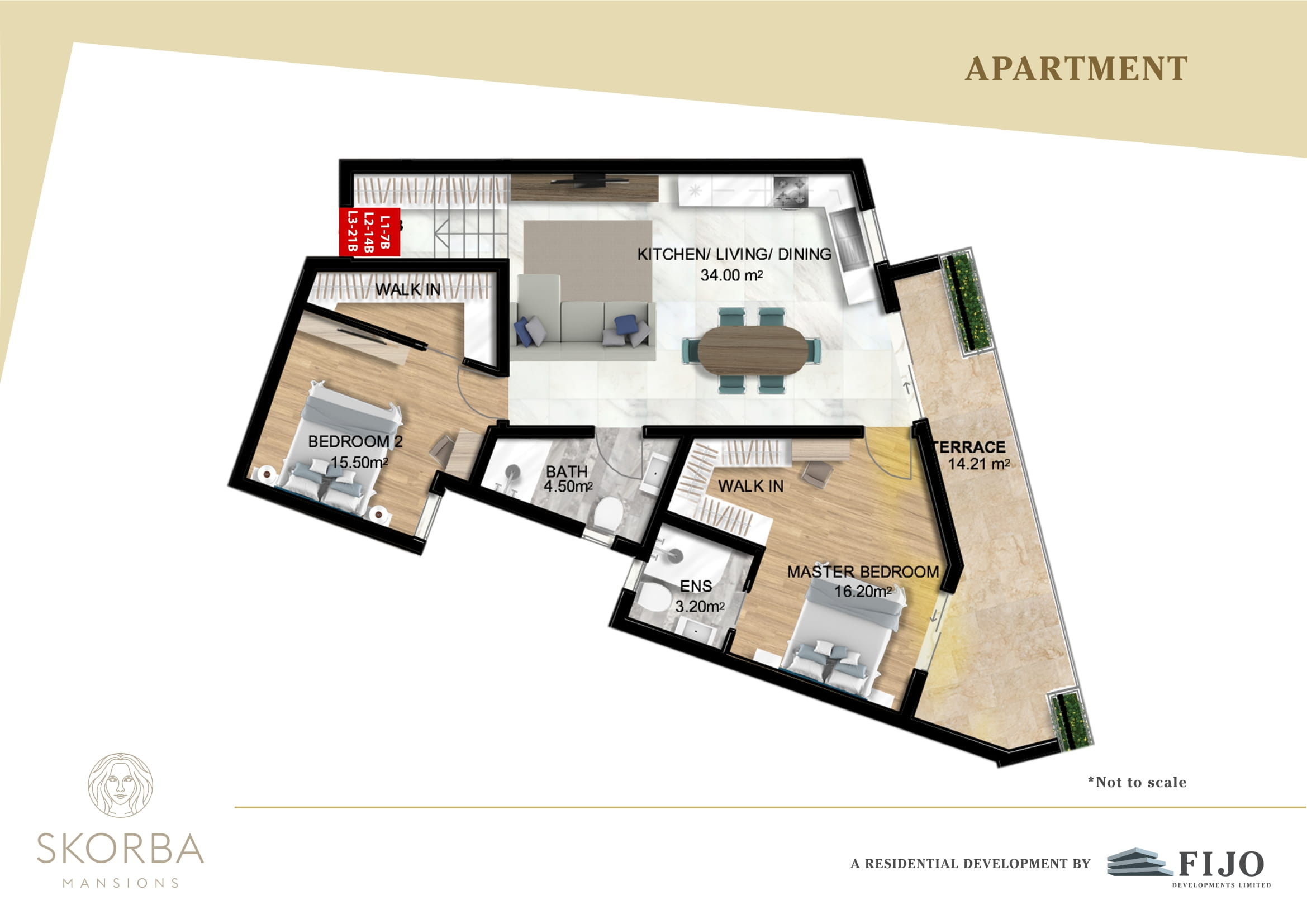 Skorba Mansions Plans LEVEL 1,2,3 APARTMENT 7B-1